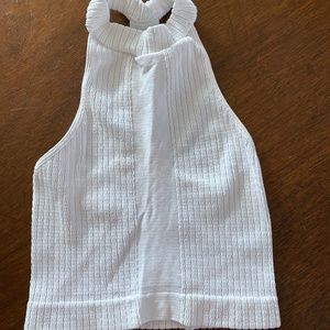 white free people crop top - size M/L